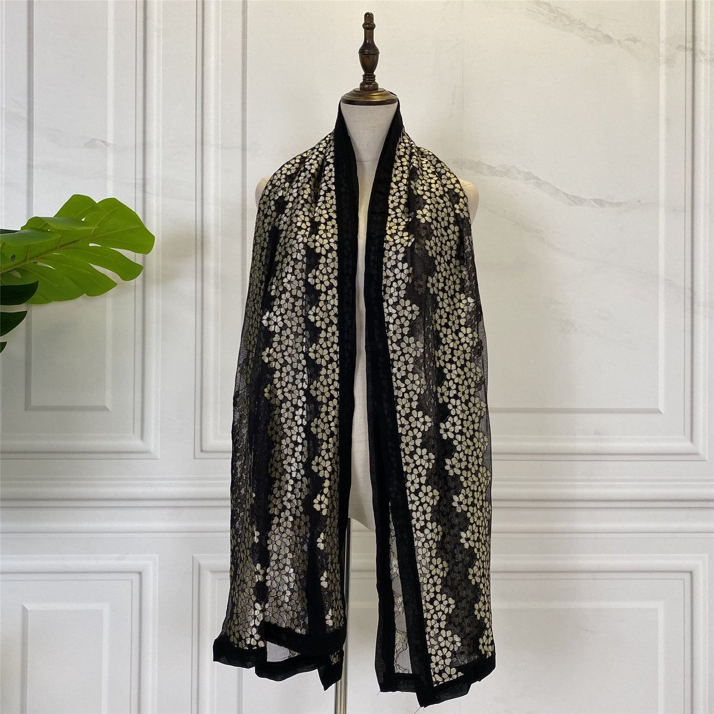 Flower Embroidered Headscarf For Women - Zambeel