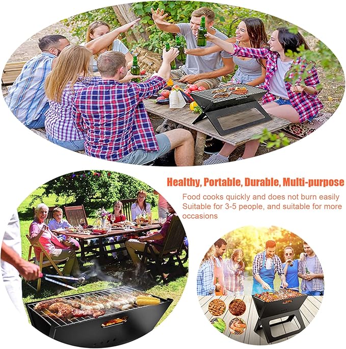 Foldable Charcoal Grill - Zambeel