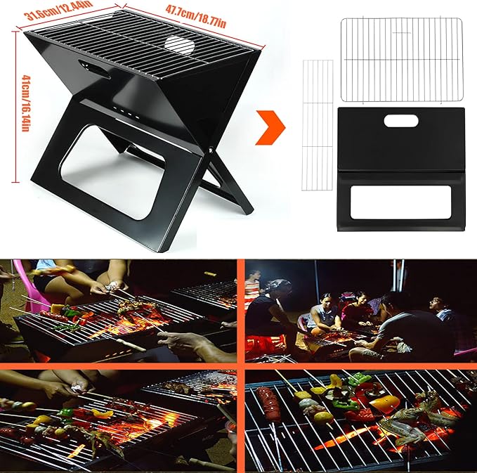 Foldable Charcoal Grill - Zambeel