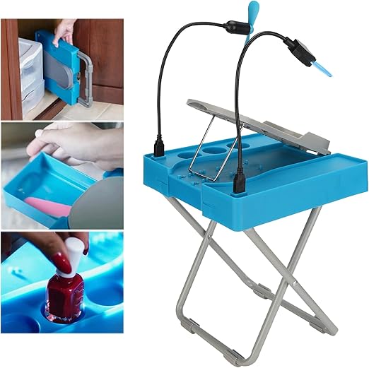 Foldable Nail Manicure Table - Zambeel