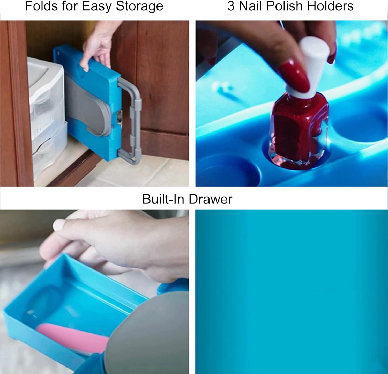 Foldable Nail Manicure Table - Zambeel