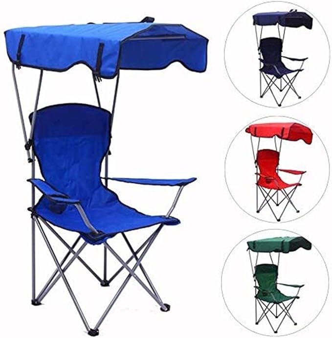 Foldable Outdoor Chair with Sun Canopy - Zambeel
