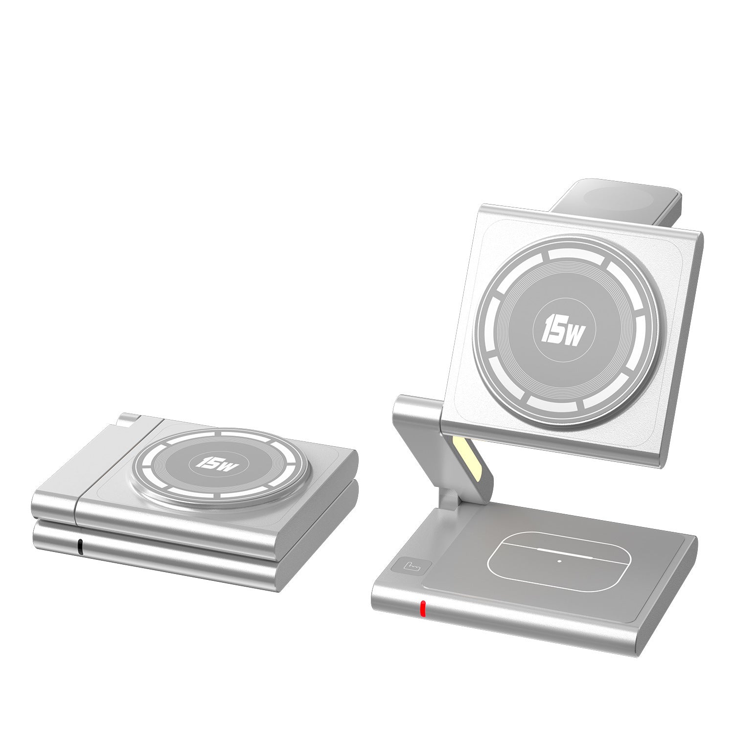 Folding Mobile Phone Headset Watch Three - in - One Wireless Charger - Zambeel