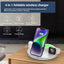 Folding Three - in - one Wireless Charger Vertical Desktop Phone Holder - Zambeel