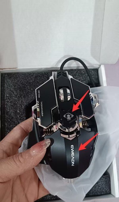 Forerunner Esports Gaming Mouse Wired Mechanical Macro Metal Weighted Mute - Zambeel