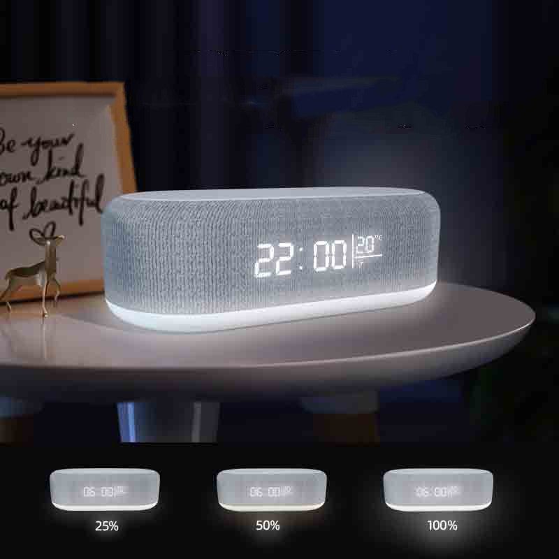 Four - in - one Small Night Lamp Alarm Clock Wireless Charger - Zambeel