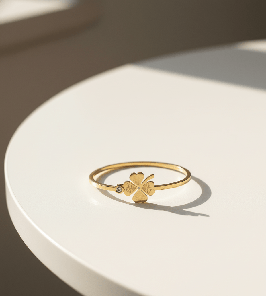 Four - Leaf Clover Charm Bangle - Zambeel