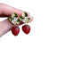 Fresh And Sweet Red Strawberry Earrings For Women - Zambeel