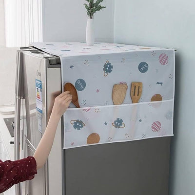 Fridge Top Cover With Side Pockets - Zambeel