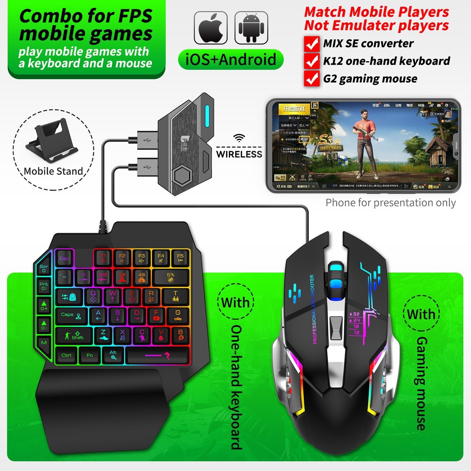 Gamwing Jiaying MIX SE Mix ELITE Mix Pro Chicken Throne Keyboard Mouse Converter - Zambeel