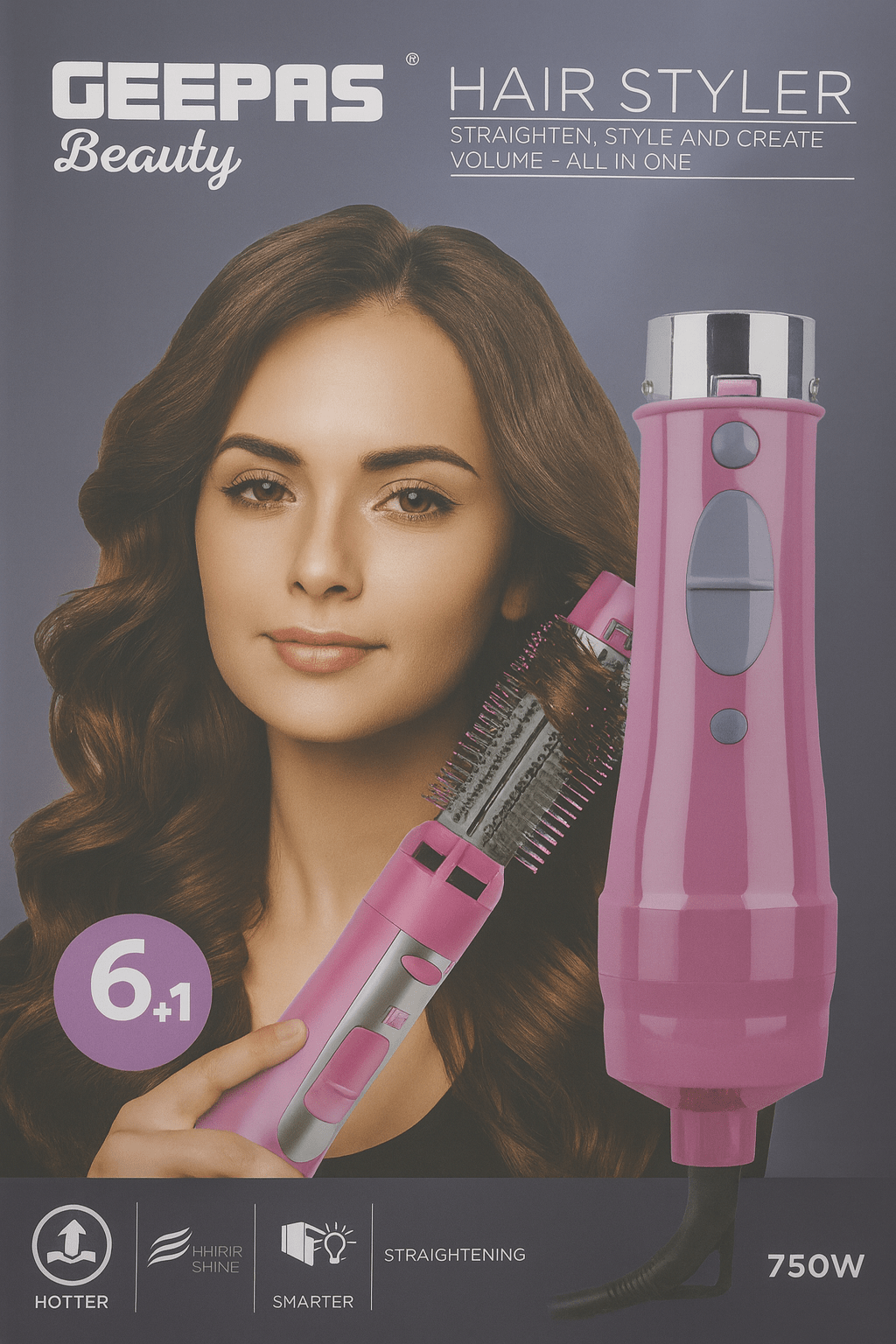 Geepas - 6 - in - 1 Hair Styler © - Zambeel