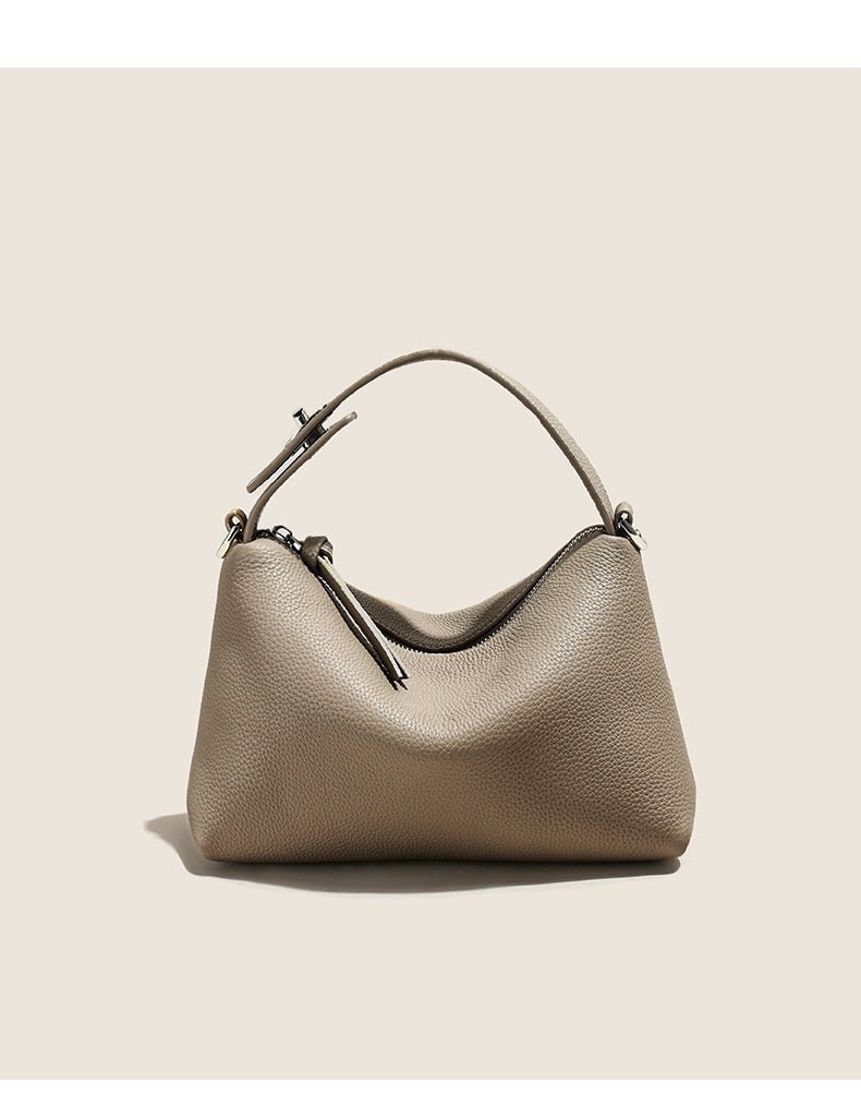 Genuine Leather Portable Shoulder Bag Fashion Casual Messenger Tote Bag - Zambeel