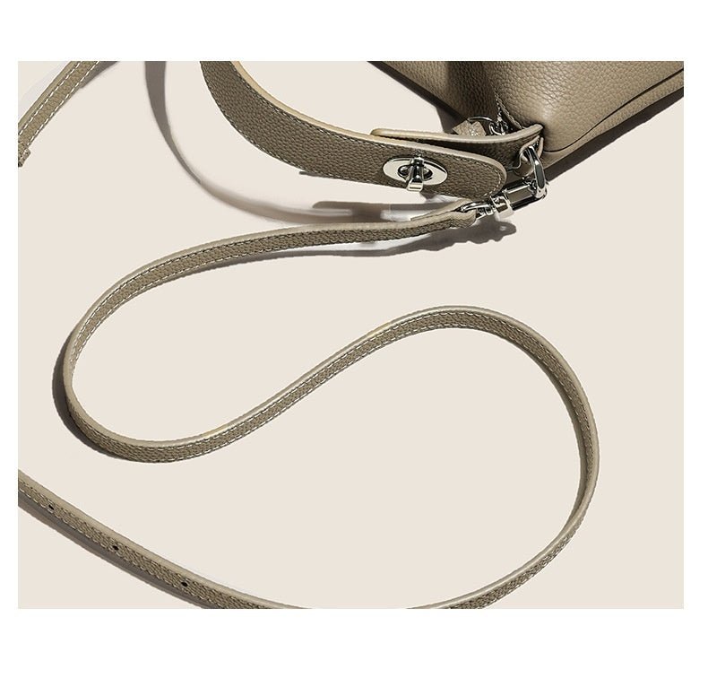 Genuine Leather Portable Shoulder Bag Fashion Casual Messenger Tote Bag - Zambeel