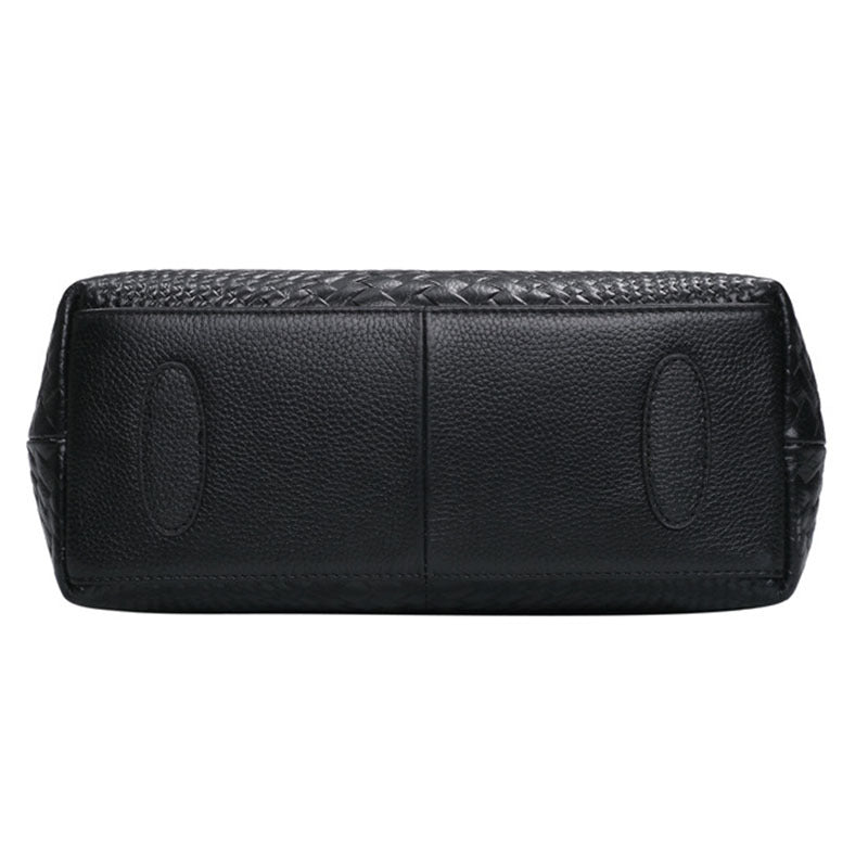 Genuine Leather Women's Woven Bag Crossbody Small Bag Women's Shoulder Messenger Bag - Zambeel