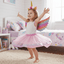 Girls Pink Unicorn Fairy Costume - Zambeel