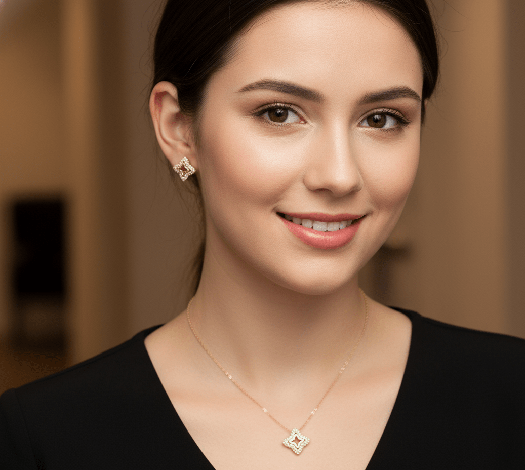 Glam Star Square Jewelry Set - Zambeel