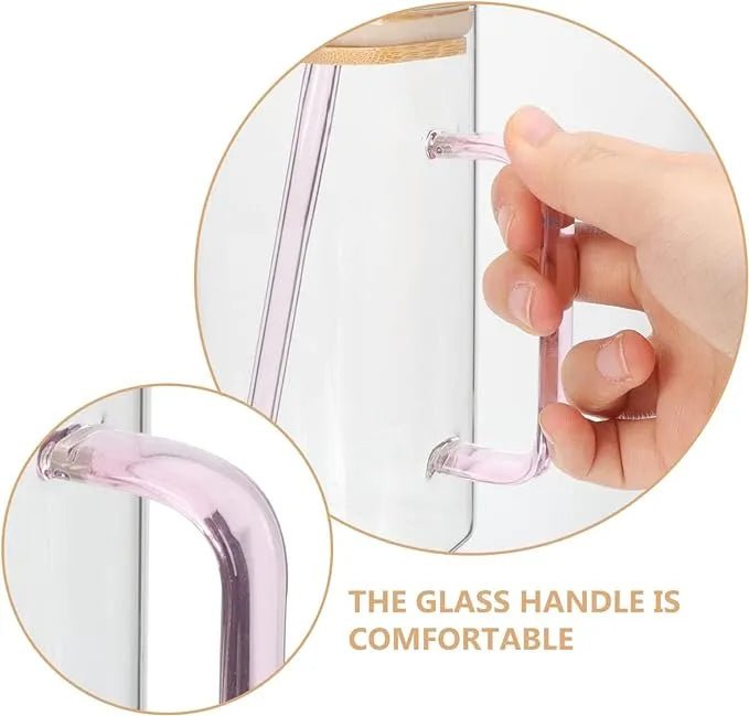 Glass Mug With Bamboo Lid & Straw - Zambeel