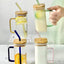 Glass Mug With Bamboo Lid & Straw - Zambeel