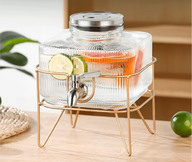 Glass Water Server with Stand - Zambeel