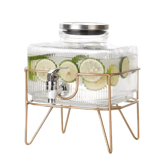 Glass Water Server with Stand - Zambeel