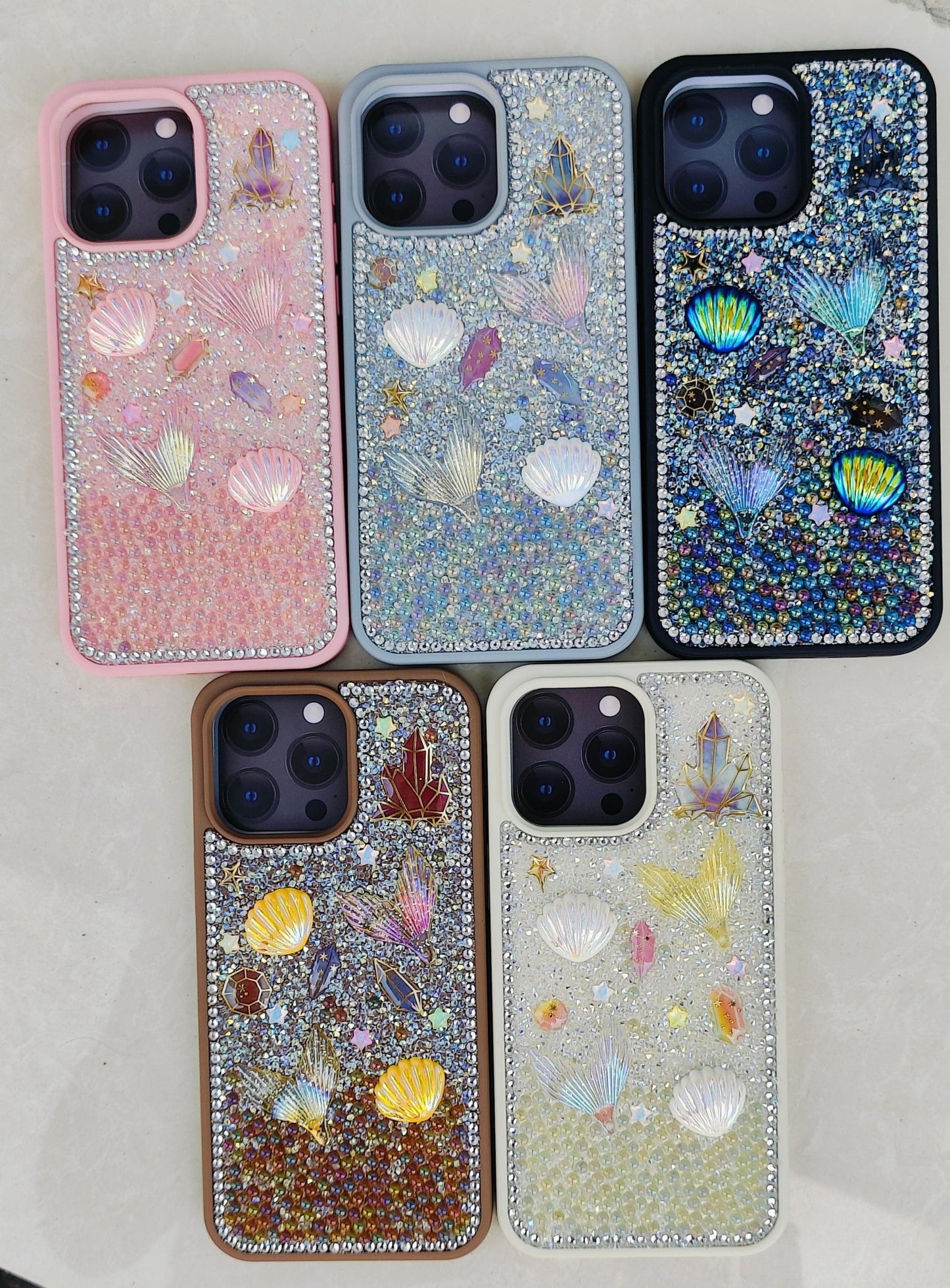 Glitter Seashell Mobile Case - Zambeel