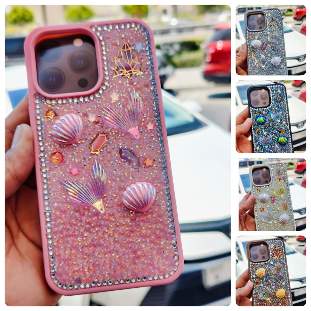 Glitter Seashell Mobile Case - Zambeel