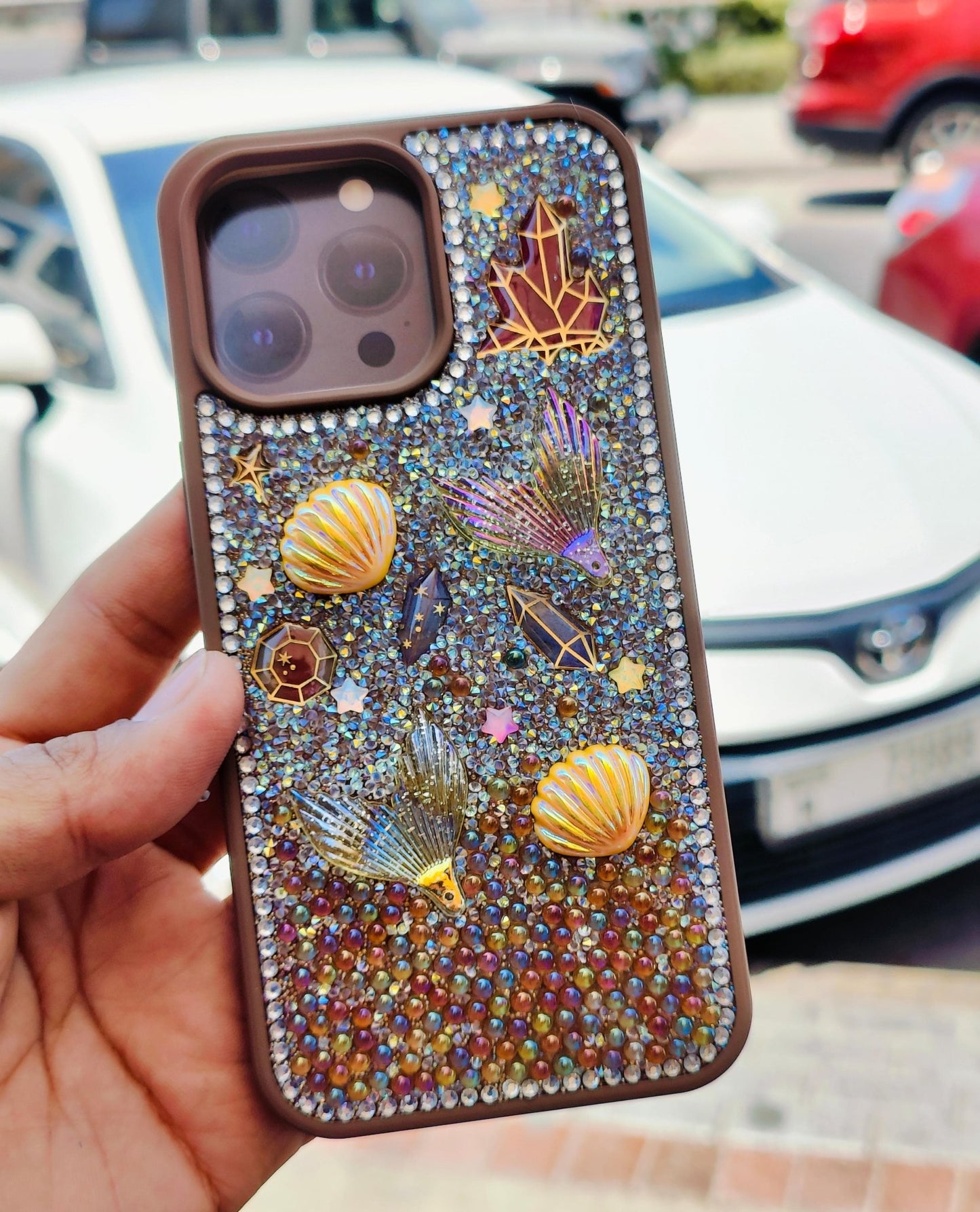 Glitter Seashell Mobile Case - Zambeel
