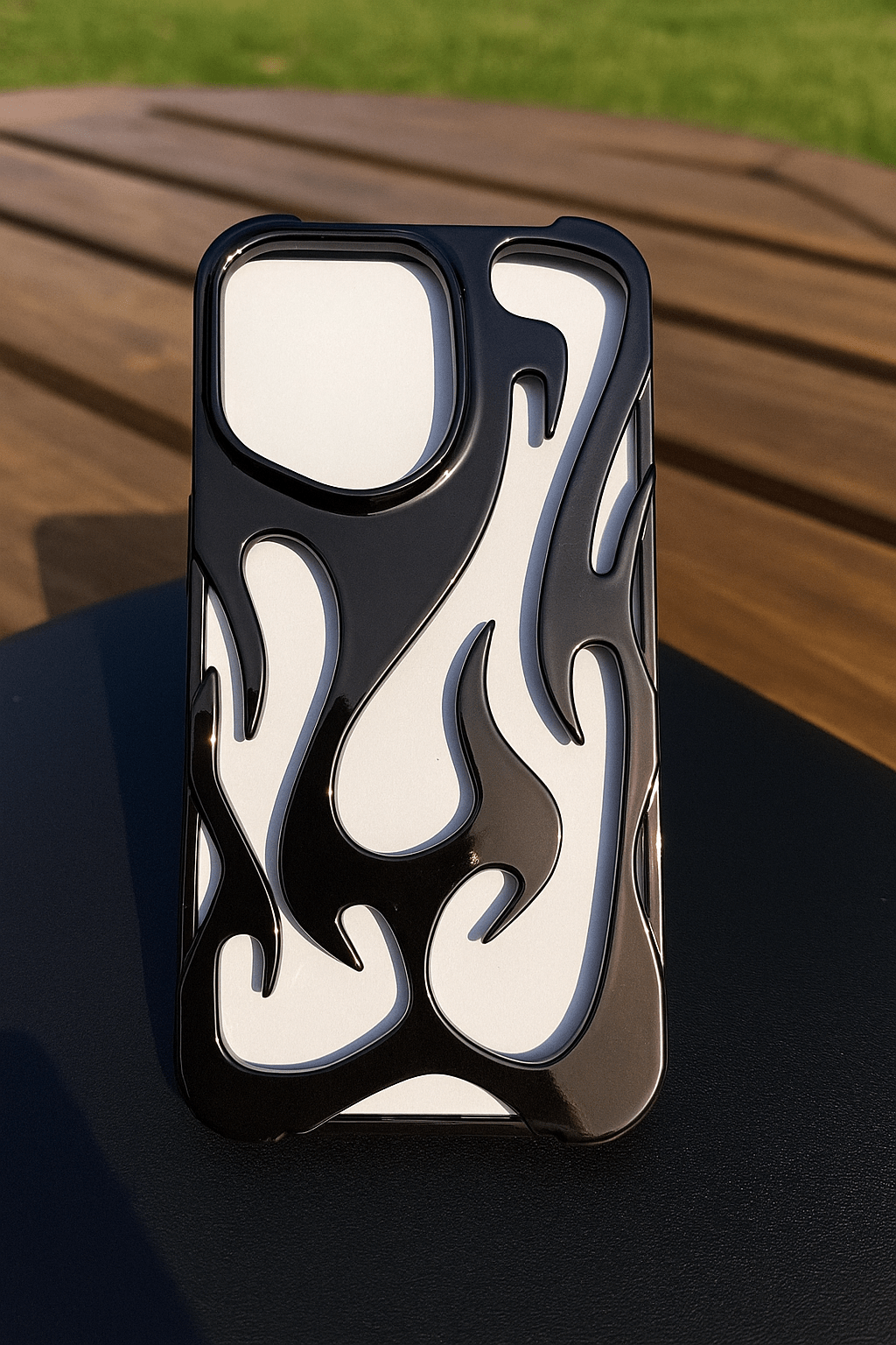 Glossy Flame Cutout Phone Case - Zambeel