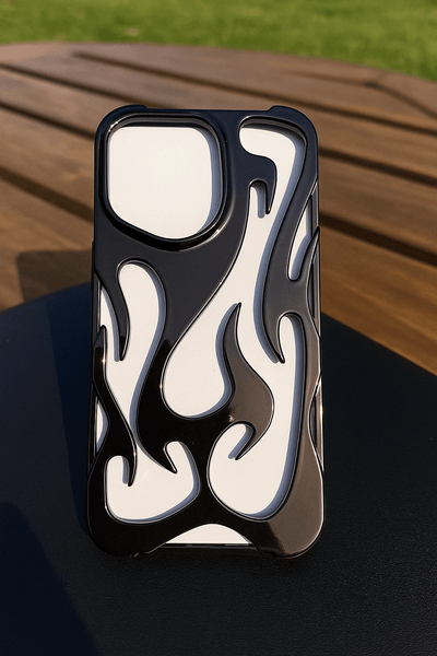 Glossy Flame Cutout Phone Case - Zambeel