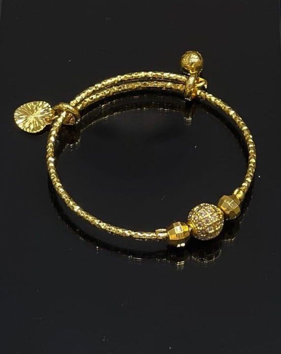 Gold - Plated Adjustable Charm Bracelets - Zambeel