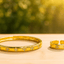 Gold - Plated Bracelet & Ring Set - Zambeel