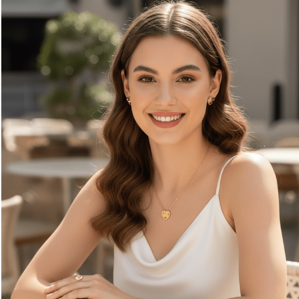 Golden Heart Lock Jewelry Set - Zambeel