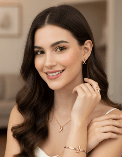 Golden Pearl Emblem Jewelry Set - Zambeel