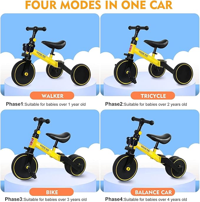GOOD KID - 3 - in - 1 Toddler Tricycle - Zambeel