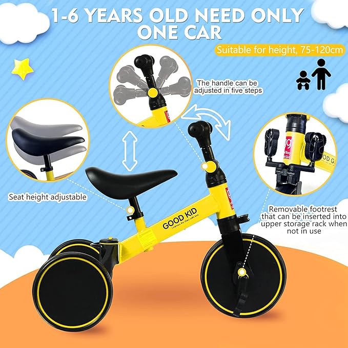 GOOD KID - 3 - in - 1 Toddler Tricycle - Zambeel