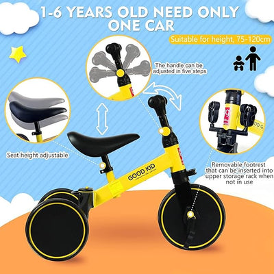 GOOD KID - 3 - in - 1 Toddler Tricycle - Zambeel