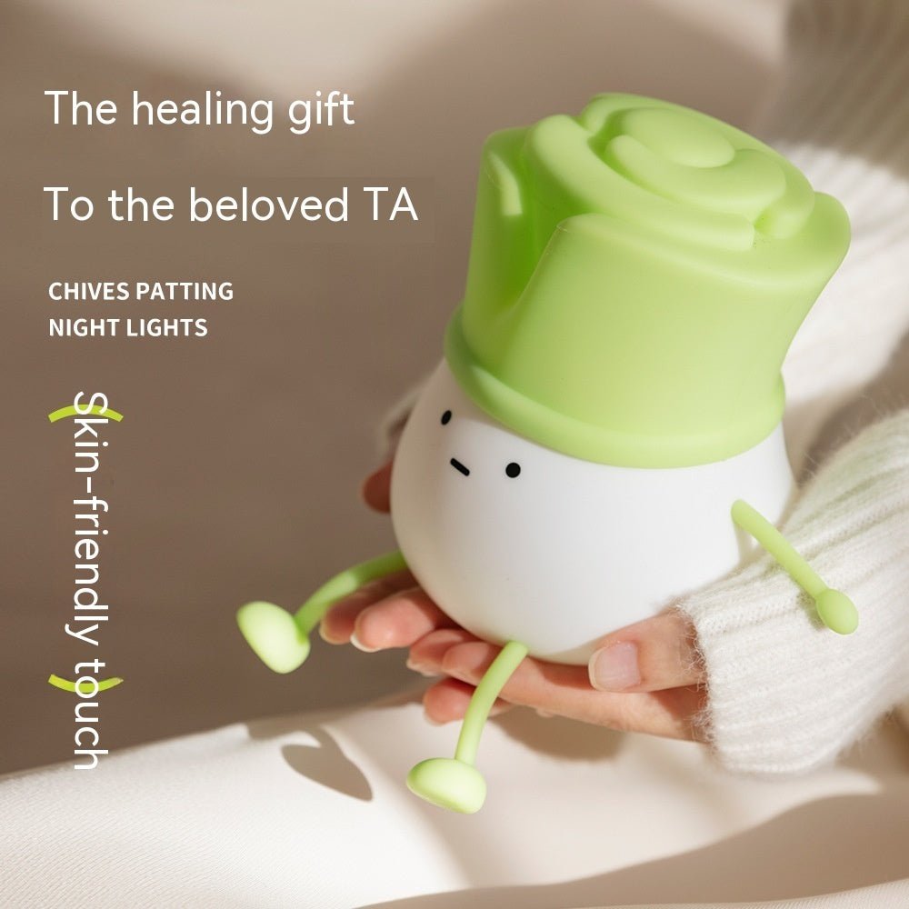 Green Chinese OnionNight Light Decompression Desktop Decoration Home Decor - Zambeel