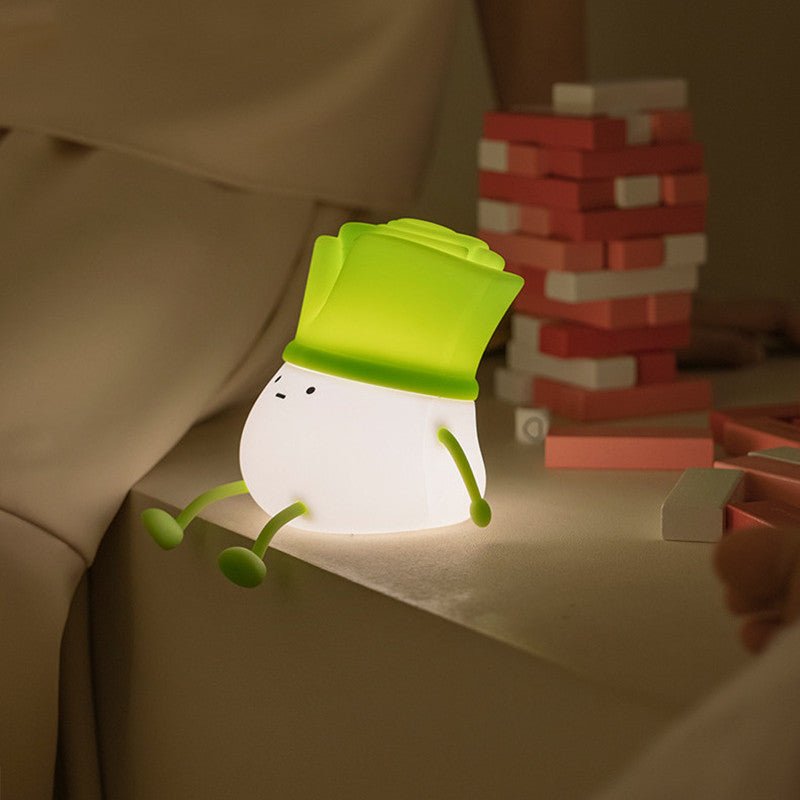 Green Chinese OnionNight Light Decompression Desktop Decoration Home Decor - Zambeel