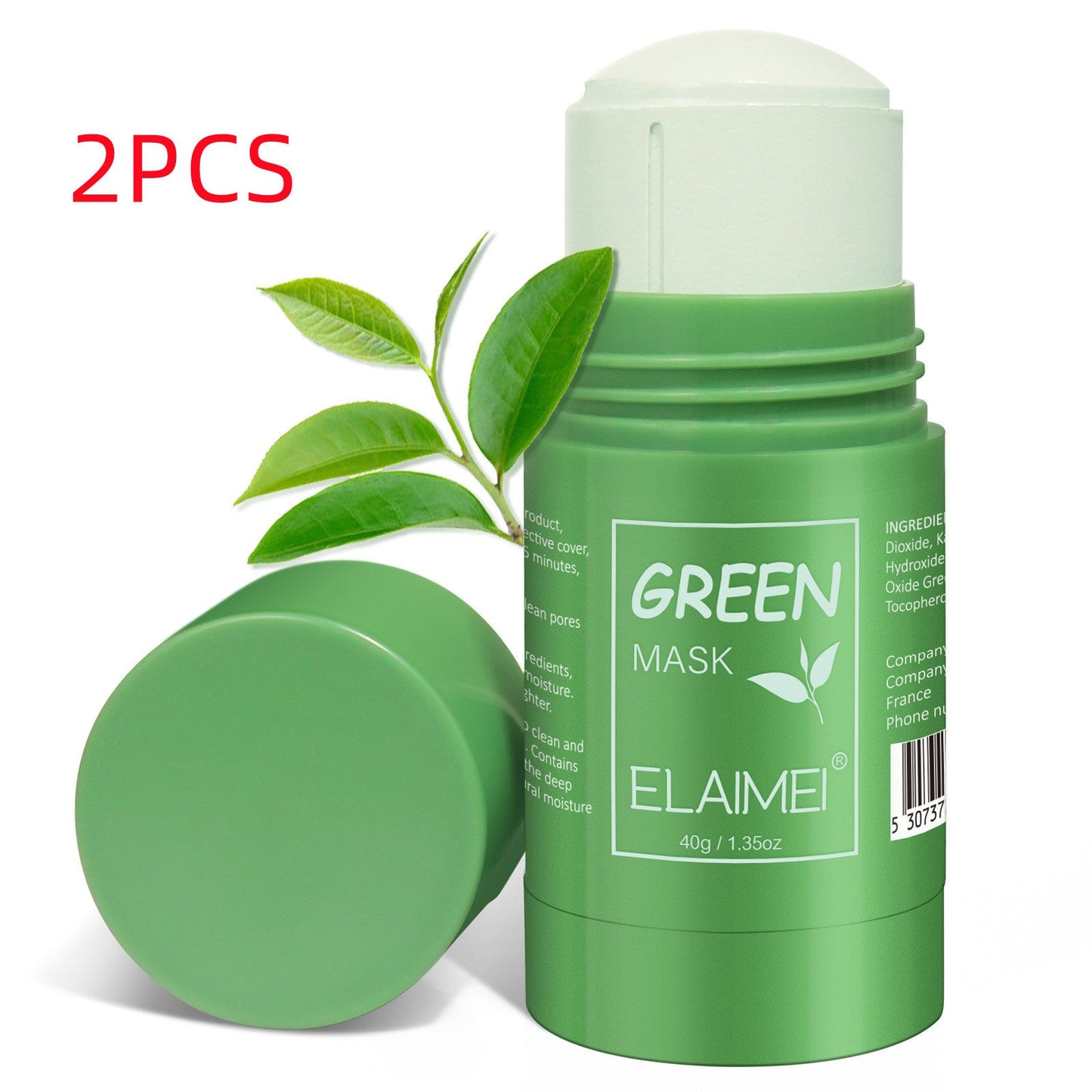 Green Tea Cleansing Blackhead Oil Control Acne Smear Mask - Zambeel