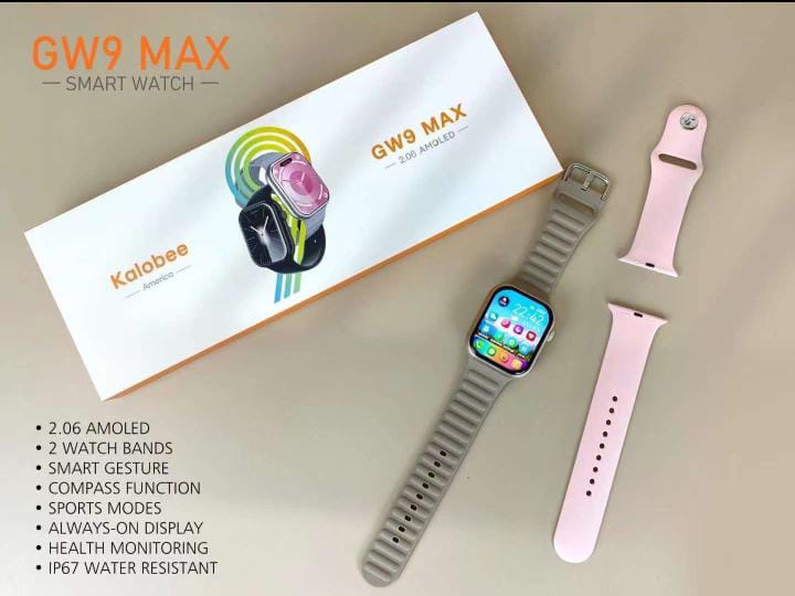 GW9 Max Amoled Smart Watch - Zambeel