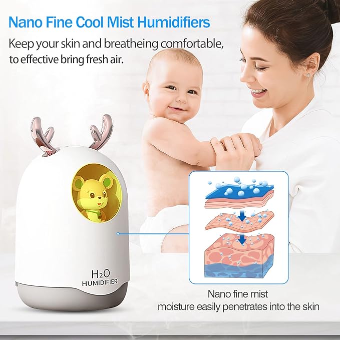 H2O Deer Antler LED Mini Humidifier - Zambeel