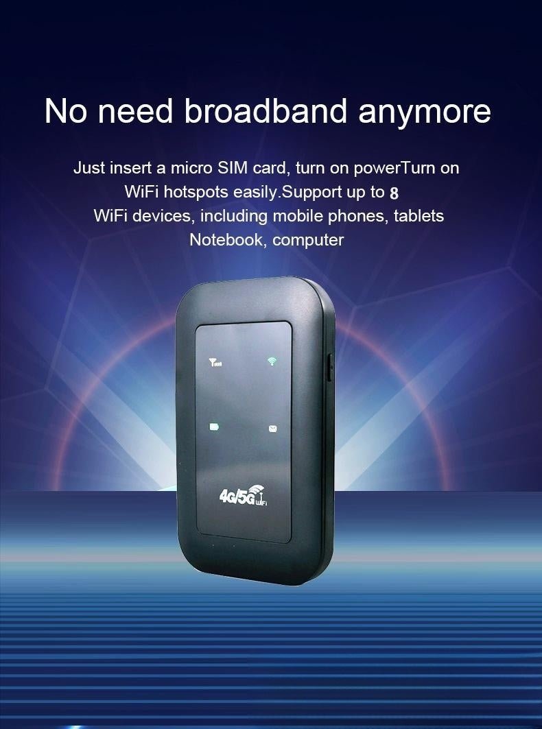 H808 Portable 4G Wireless Card Portable Mobile Wifi150M Network Card Route All - Netcom Router - Zambeel