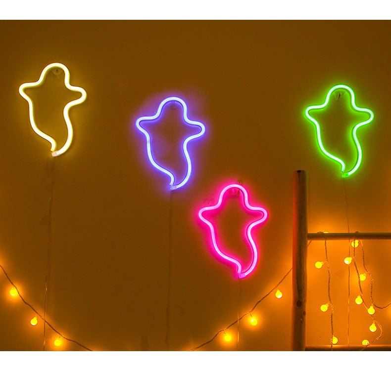 Halloween Ghost Neon Home Creative Modeling Lamp - Zambeel