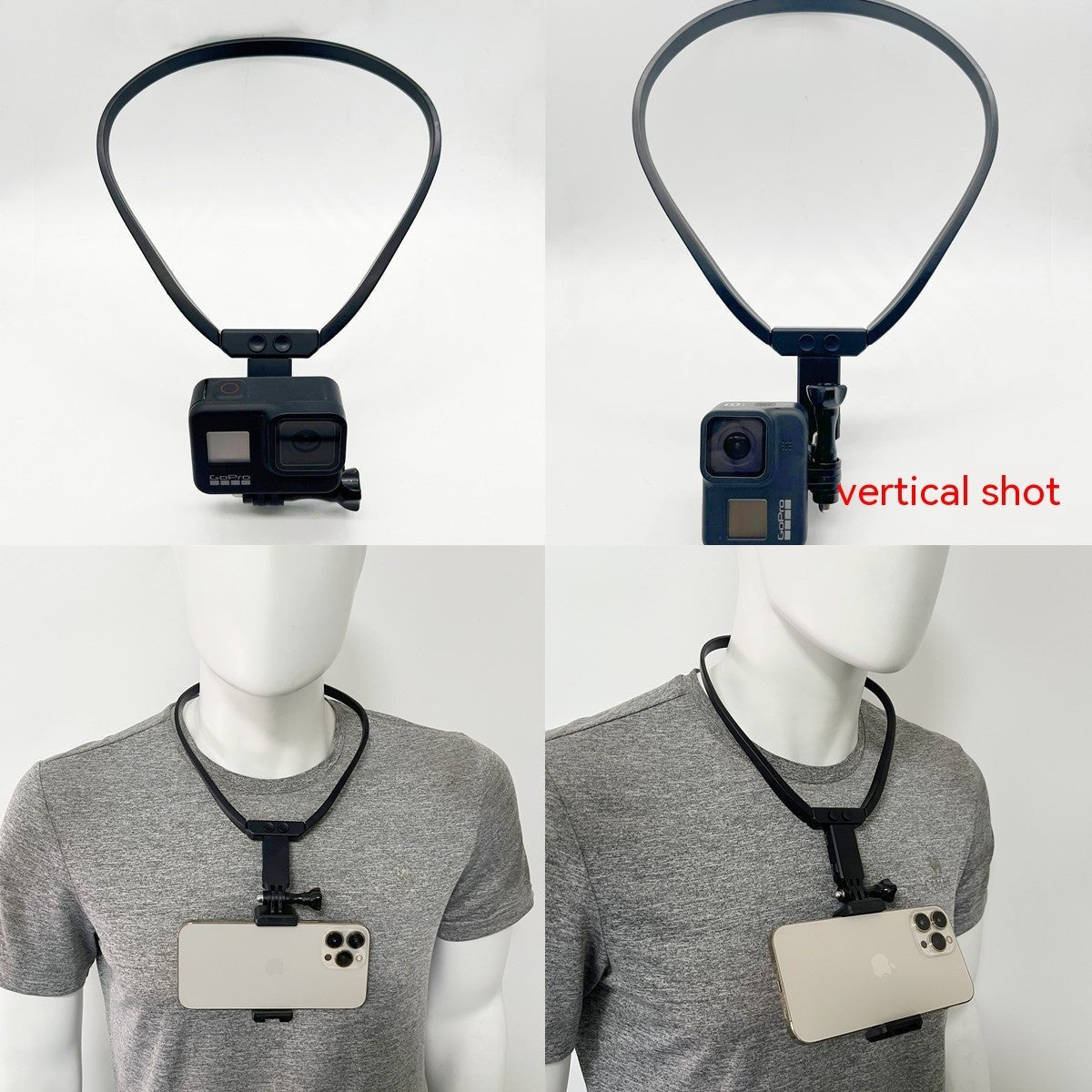 Halter Sports Camera Collar Mobile Phone Bracket 360 Camera Outdoor Luer Accessories - Zambeel