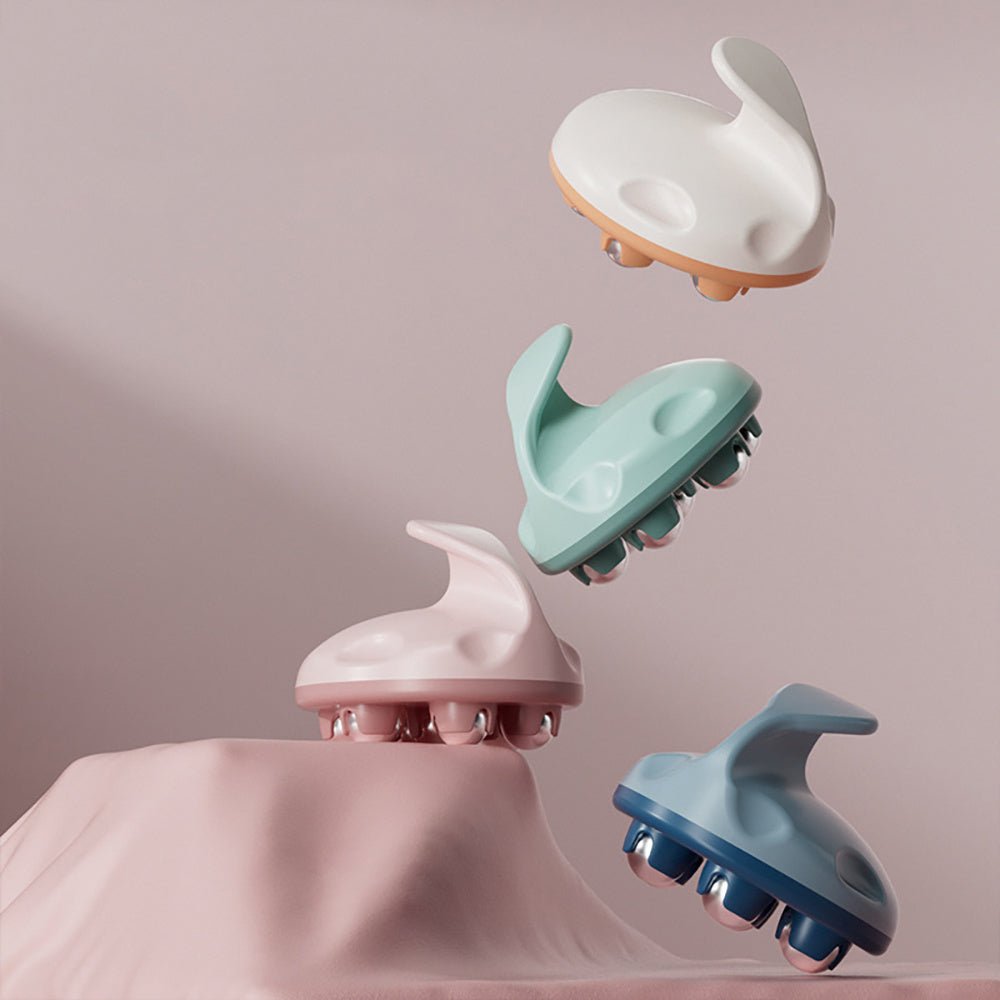 Hand Roller Massager For Cellulite Massage, Deep Tissue Massage Ball For Back, Neck, Foot, Shoulder, Thighs Pain Relief, Massage Gloves For Hands With 7 360 - degree Metal Roller - Zambeel