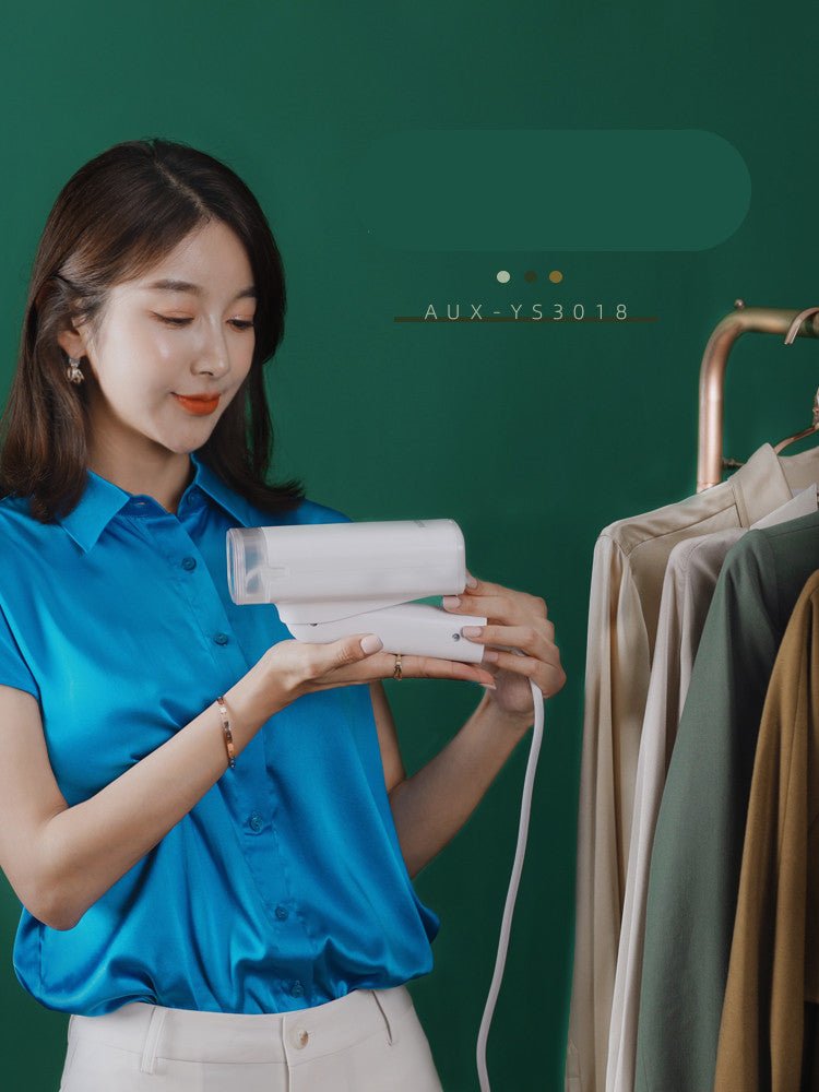 Handheld Hanging Ironing Machine Steam Iron Household Folding Small Portable Clothes Artifact Dormitory - Zambeel