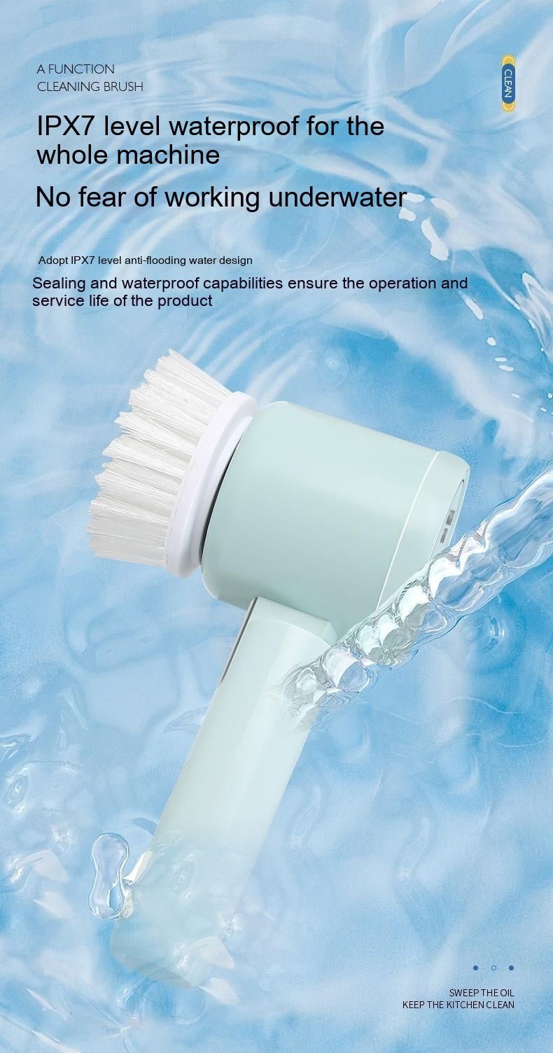 Handheld Multifunctional Electric Floor Cleaning Brush - Zambeel