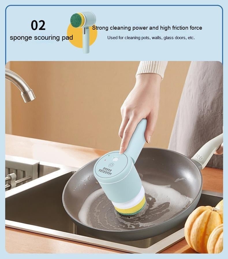 Handheld Multifunctional Electric Floor Cleaning Brush - Zambeel