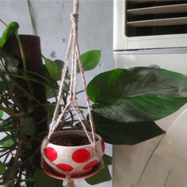 Hanging Pot Holder Rope Basket - Zambeel