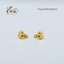Heart Gold Stud | Stainless Steel | 18K Gold Plated - Zambeel